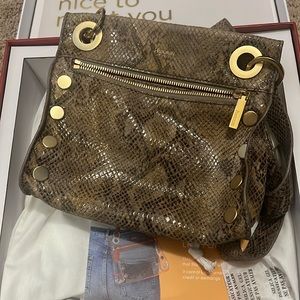 HAMMITT TONY SML - LIMESTONE SNAKE LEATHER PURSE
